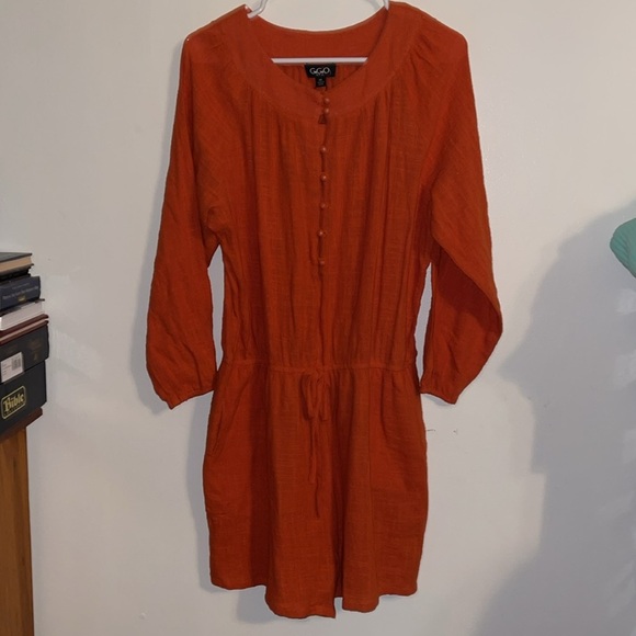 🌹NWT:GIGIO PUMPKIN PEASENT BUTTON DOWN ROMPER - Picture 3 of 10